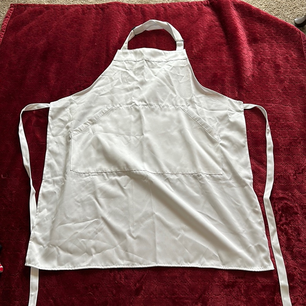 White Kitchen Apron
